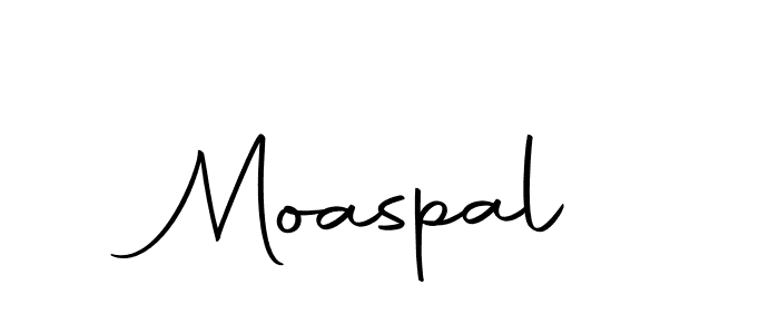 Design your own signature with our free online signature maker. With this signature software, you can create a handwritten (Autography-DOLnW) signature for name Moaspal. Moaspal signature style 10 images and pictures png