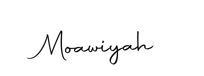 Create a beautiful signature design for name Moawiyah. With this signature (Autography-DOLnW) fonts, you can make a handwritten signature for free. Moawiyah signature style 10 images and pictures png