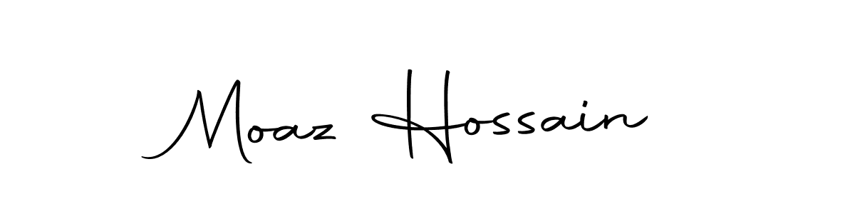 Design your own signature with our free online signature maker. With this signature software, you can create a handwritten (Autography-DOLnW) signature for name Moaz Hossain. Moaz Hossain signature style 10 images and pictures png