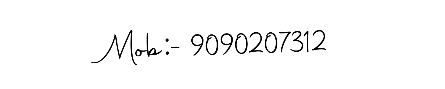 Make a beautiful signature design for name Mob:-9090207312. With this signature (Autography-DOLnW) style, you can create a handwritten signature for free. Mob:-9090207312 signature style 10 images and pictures png