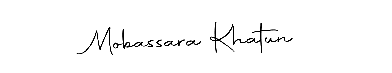 Use a signature maker to create a handwritten signature online. With this signature software, you can design (Autography-DOLnW) your own signature for name Mobassara Khatun. Mobassara Khatun signature style 10 images and pictures png