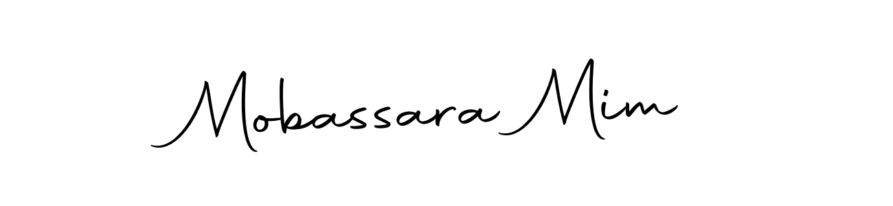 Create a beautiful signature design for name Mobassara Mim. With this signature (Autography-DOLnW) fonts, you can make a handwritten signature for free. Mobassara Mim signature style 10 images and pictures png