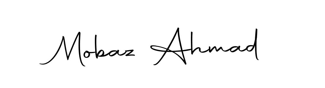 Design your own signature with our free online signature maker. With this signature software, you can create a handwritten (Autography-DOLnW) signature for name Mobaz Ahmad. Mobaz Ahmad signature style 10 images and pictures png