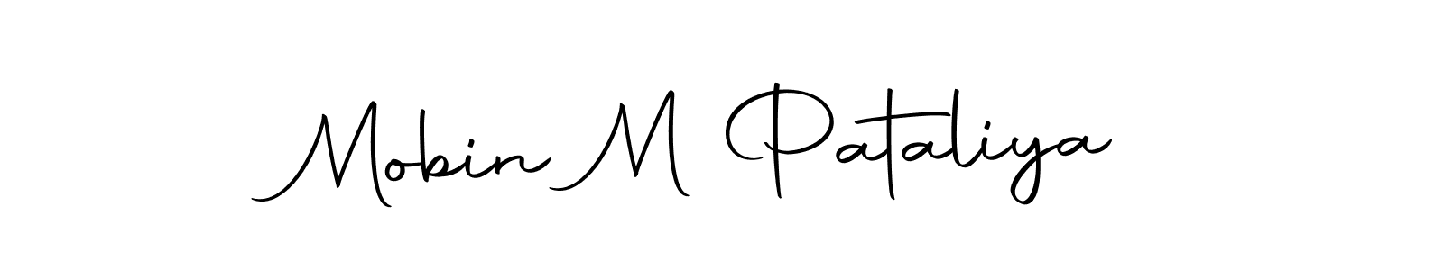 You should practise on your own different ways (Autography-DOLnW) to write your name (Mobin M Pataliya) in signature. don't let someone else do it for you. Mobin M Pataliya signature style 10 images and pictures png