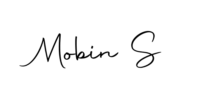 You can use this online signature creator to create a handwritten signature for the name Mobin S. This is the best online autograph maker. Mobin S signature style 10 images and pictures png