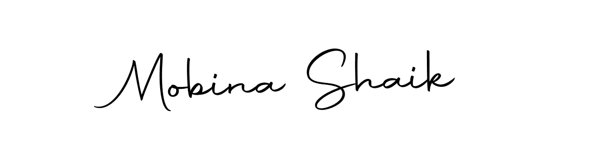 Make a beautiful signature design for name Mobina Shaik. Use this online signature maker to create a handwritten signature for free. Mobina Shaik signature style 10 images and pictures png