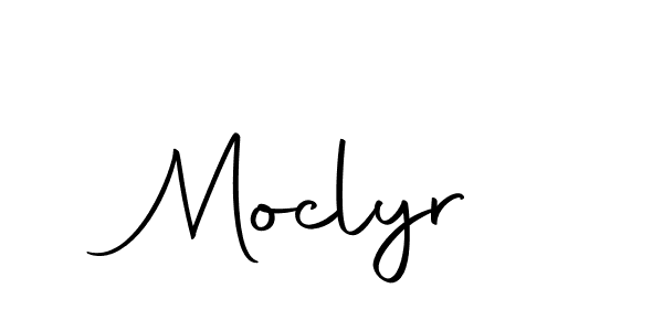 How to make Moclyr name signature. Use Autography-DOLnW style for creating short signs online. This is the latest handwritten sign. Moclyr signature style 10 images and pictures png