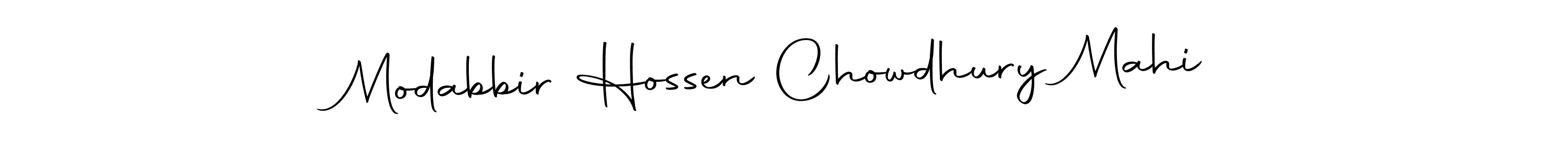 Make a beautiful signature design for name Modabbir Hossen Chowdhury Mahi. With this signature (Autography-DOLnW) style, you can create a handwritten signature for free. Modabbir Hossen Chowdhury Mahi signature style 10 images and pictures png