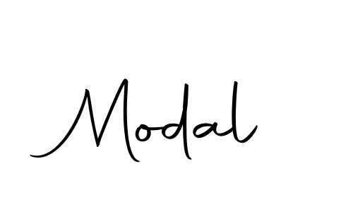 Design your own signature with our free online signature maker. With this signature software, you can create a handwritten (Autography-DOLnW) signature for name Modal. Modal signature style 10 images and pictures png