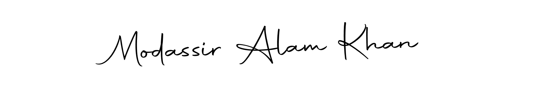 Make a beautiful signature design for name Modassir Alam Khan. With this signature (Autography-DOLnW) style, you can create a handwritten signature for free. Modassir Alam Khan signature style 10 images and pictures png