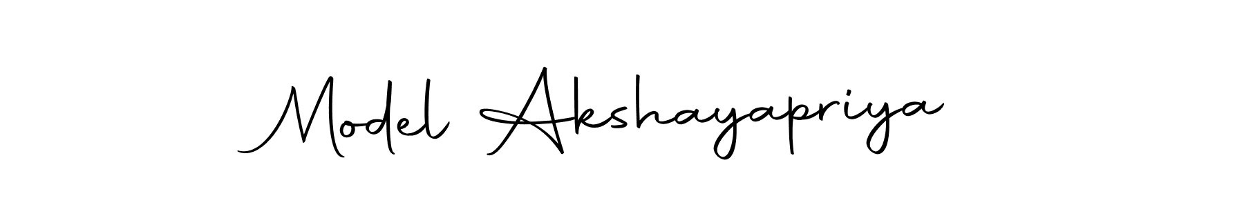 Autography-DOLnW is a professional signature style that is perfect for those who want to add a touch of class to their signature. It is also a great choice for those who want to make their signature more unique. Get Model Akshayapriya name to fancy signature for free. Model Akshayapriya signature style 10 images and pictures png