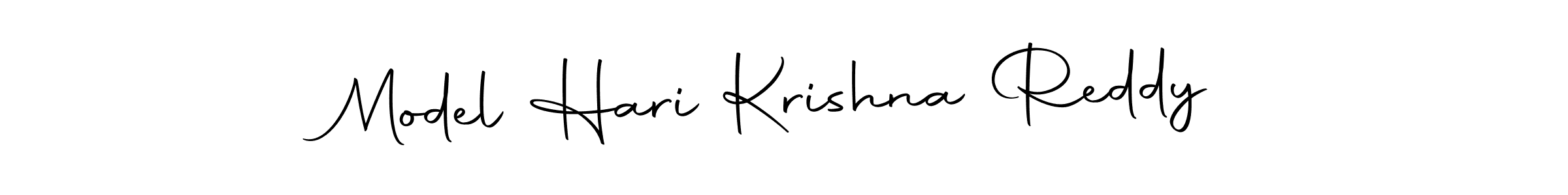 Create a beautiful signature design for name Model Hari Krishna Reddy. With this signature (Autography-DOLnW) fonts, you can make a handwritten signature for free. Model Hari Krishna Reddy signature style 10 images and pictures png