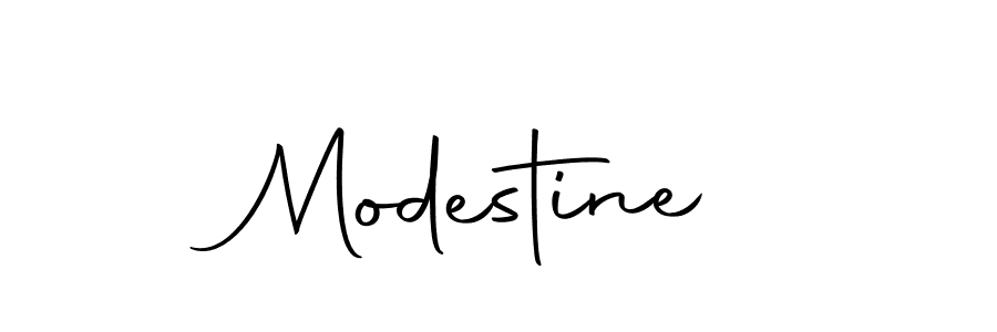Create a beautiful signature design for name Modestine. With this signature (Autography-DOLnW) fonts, you can make a handwritten signature for free. Modestine signature style 10 images and pictures png