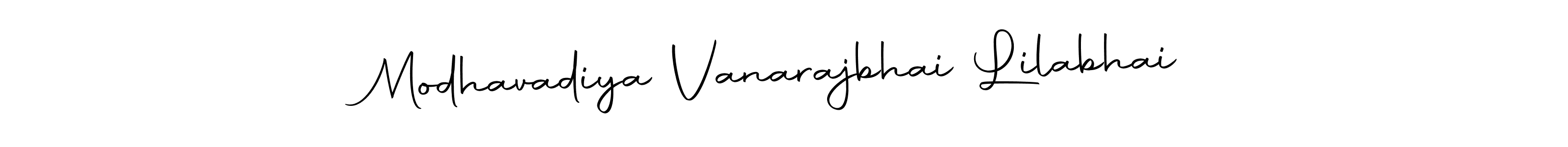 Make a beautiful signature design for name Modhavadiya Vanarajbhai Lilabhai. With this signature (Autography-DOLnW) style, you can create a handwritten signature for free. Modhavadiya Vanarajbhai Lilabhai signature style 10 images and pictures png