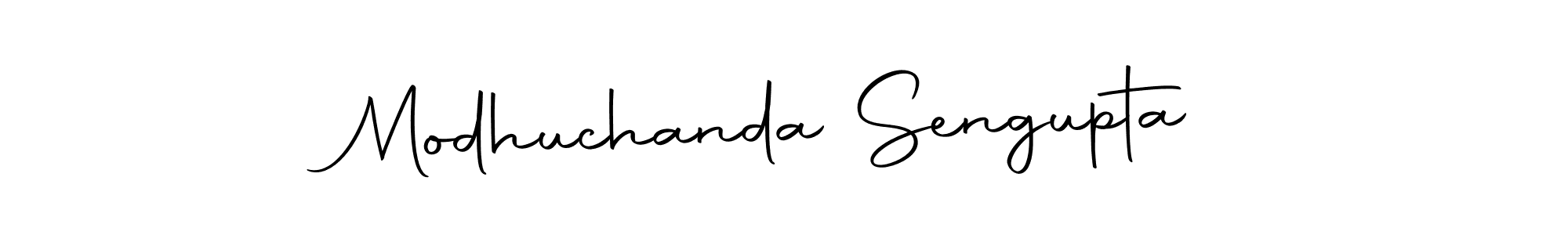 The best way (Autography-DOLnW) to make a short signature is to pick only two or three words in your name. The name Modhuchanda Sengupta include a total of six letters. For converting this name. Modhuchanda Sengupta signature style 10 images and pictures png