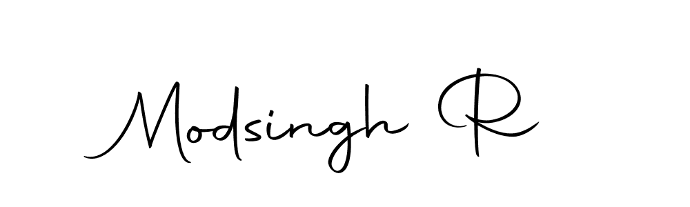 The best way (Autography-DOLnW) to make a short signature is to pick only two or three words in your name. The name Modsingh R include a total of six letters. For converting this name. Modsingh R signature style 10 images and pictures png