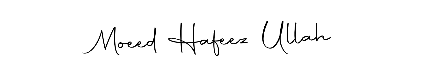 Use a signature maker to create a handwritten signature online. With this signature software, you can design (Autography-DOLnW) your own signature for name Moeed Hafeez Ullah. Moeed Hafeez Ullah signature style 10 images and pictures png
