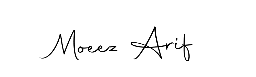 Use a signature maker to create a handwritten signature online. With this signature software, you can design (Autography-DOLnW) your own signature for name Moeez Arif. Moeez Arif signature style 10 images and pictures png