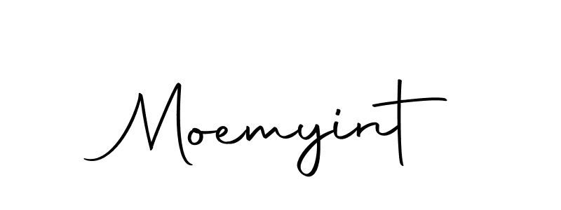 Use a signature maker to create a handwritten signature online. With this signature software, you can design (Autography-DOLnW) your own signature for name Moemyint. Moemyint signature style 10 images and pictures png