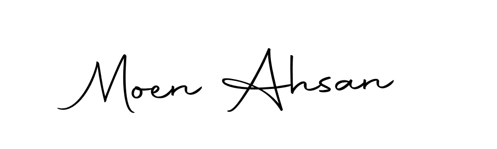 You can use this online signature creator to create a handwritten signature for the name Moen Ahsan. This is the best online autograph maker. Moen Ahsan signature style 10 images and pictures png