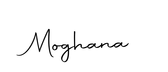 Design your own signature with our free online signature maker. With this signature software, you can create a handwritten (Autography-DOLnW) signature for name Moghana. Moghana signature style 10 images and pictures png