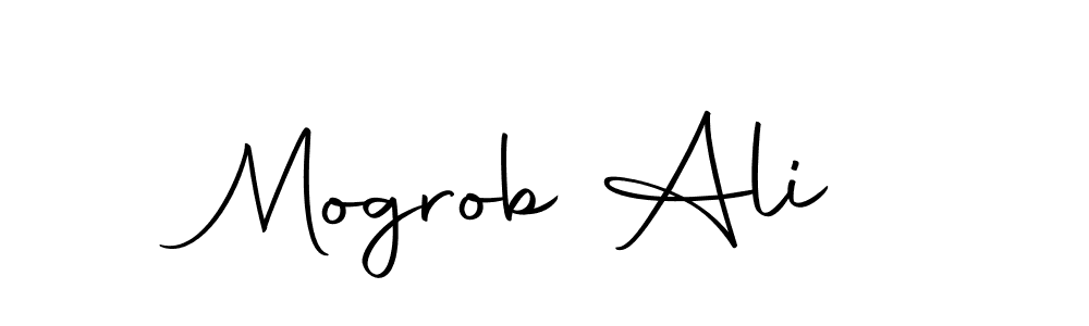 Make a beautiful signature design for name Mogrob Ali. With this signature (Autography-DOLnW) style, you can create a handwritten signature for free. Mogrob Ali signature style 10 images and pictures png