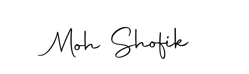 The best way (Autography-DOLnW) to make a short signature is to pick only two or three words in your name. The name Moh Shofik include a total of six letters. For converting this name. Moh Shofik signature style 10 images and pictures png