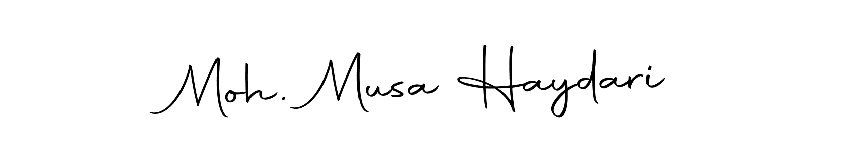 You can use this online signature creator to create a handwritten signature for the name Moh. Musa Haydari. This is the best online autograph maker. Moh. Musa Haydari signature style 10 images and pictures png