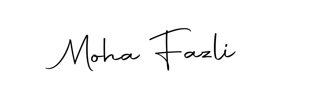Make a beautiful signature design for name Moha Fazli. With this signature (Autography-DOLnW) style, you can create a handwritten signature for free. Moha Fazli signature style 10 images and pictures png
