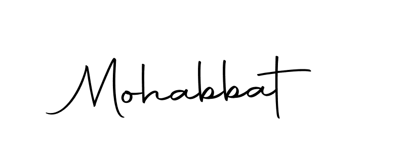 Mohabbat stylish signature style. Best Handwritten Sign (Autography-DOLnW) for my name. Handwritten Signature Collection Ideas for my name Mohabbat. Mohabbat signature style 10 images and pictures png