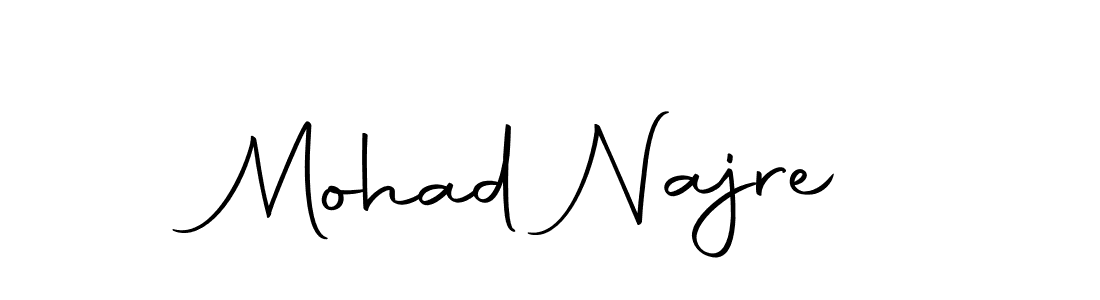 Mohad Najre stylish signature style. Best Handwritten Sign (Autography-DOLnW) for my name. Handwritten Signature Collection Ideas for my name Mohad Najre. Mohad Najre signature style 10 images and pictures png