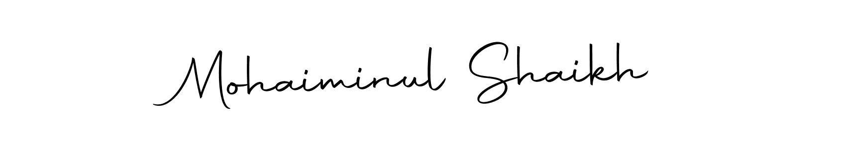 Create a beautiful signature design for name Mohaiminul Shaikh. With this signature (Autography-DOLnW) fonts, you can make a handwritten signature for free. Mohaiminul Shaikh signature style 10 images and pictures png
