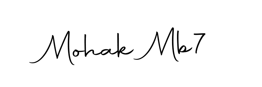 Design your own signature with our free online signature maker. With this signature software, you can create a handwritten (Autography-DOLnW) signature for name Mohak Mb7. Mohak Mb7 signature style 10 images and pictures png