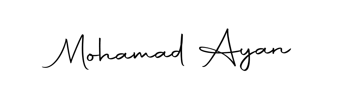 Also we have Mohamad Ayan name is the best signature style. Create professional handwritten signature collection using Autography-DOLnW autograph style. Mohamad Ayan signature style 10 images and pictures png