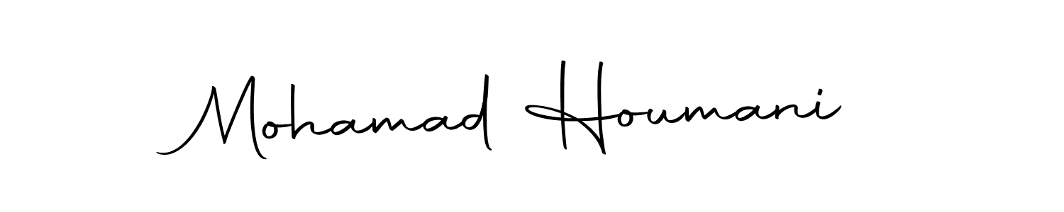 The best way (Autography-DOLnW) to make a short signature is to pick only two or three words in your name. The name Mohamad Houmani include a total of six letters. For converting this name. Mohamad Houmani signature style 10 images and pictures png