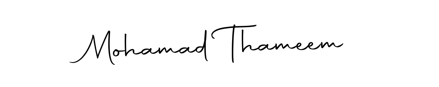 You should practise on your own different ways (Autography-DOLnW) to write your name (Mohamad Thameem) in signature. don't let someone else do it for you. Mohamad Thameem signature style 10 images and pictures png