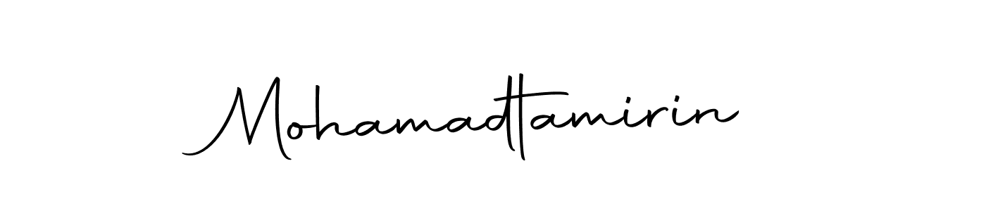 It looks lik you need a new signature style for name Mohamadtamirin. Design unique handwritten (Autography-DOLnW) signature with our free signature maker in just a few clicks. Mohamadtamirin signature style 10 images and pictures png