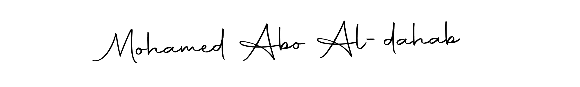 You should practise on your own different ways (Autography-DOLnW) to write your name (Mohamed Abo Al-dahab) in signature. don't let someone else do it for you. Mohamed Abo Al-dahab signature style 10 images and pictures png