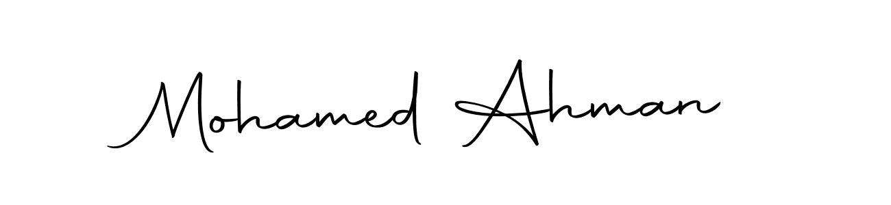 Mohamed Ahman stylish signature style. Best Handwritten Sign (Autography-DOLnW) for my name. Handwritten Signature Collection Ideas for my name Mohamed Ahman. Mohamed Ahman signature style 10 images and pictures png