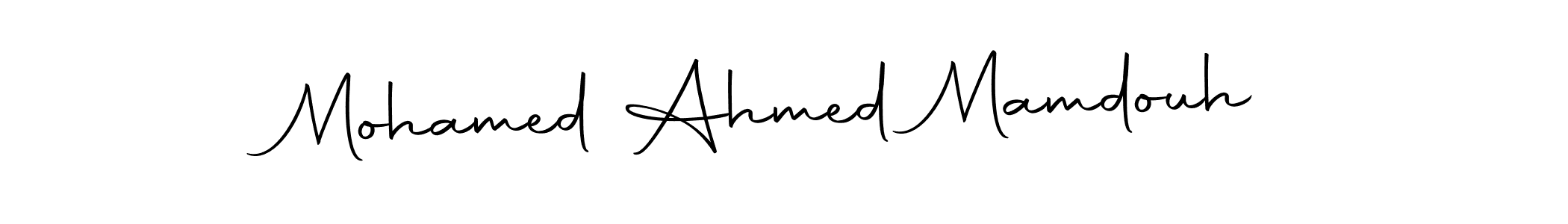 Mohamed Ahmed Mamdouh stylish signature style. Best Handwritten Sign (Autography-DOLnW) for my name. Handwritten Signature Collection Ideas for my name Mohamed Ahmed Mamdouh. Mohamed Ahmed Mamdouh signature style 10 images and pictures png