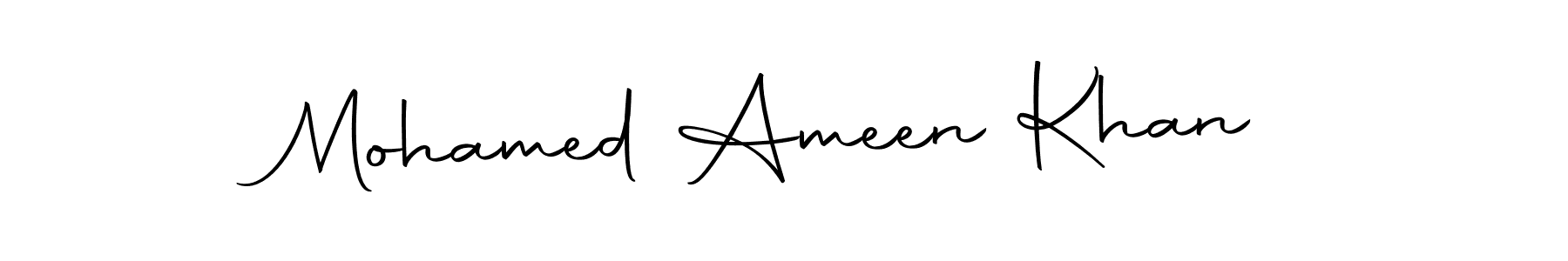 The best way (Autography-DOLnW) to make a short signature is to pick only two or three words in your name. The name Mohamed Ameen Khan include a total of six letters. For converting this name. Mohamed Ameen Khan signature style 10 images and pictures png