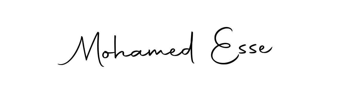 Create a beautiful signature design for name Mohamed Esse. With this signature (Autography-DOLnW) fonts, you can make a handwritten signature for free. Mohamed Esse signature style 10 images and pictures png