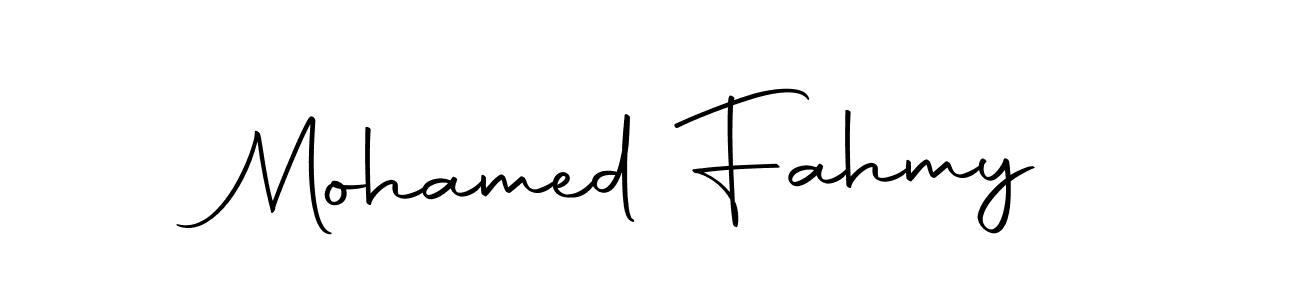if you are searching for the best signature style for your name Mohamed Fahmy. so please give up your signature search. here we have designed multiple signature styles  using Autography-DOLnW. Mohamed Fahmy signature style 10 images and pictures png