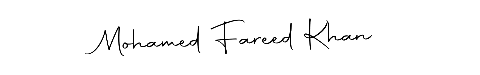 You should practise on your own different ways (Autography-DOLnW) to write your name (Mohamed Fareed Khan) in signature. don't let someone else do it for you. Mohamed Fareed Khan signature style 10 images and pictures png