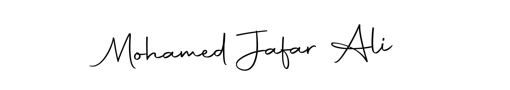Create a beautiful signature design for name Mohamed Jafar Ali. With this signature (Autography-DOLnW) fonts, you can make a handwritten signature for free. Mohamed Jafar Ali signature style 10 images and pictures png