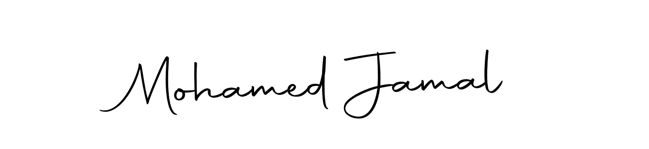 How to make Mohamed Jamal name signature. Use Autography-DOLnW style for creating short signs online. This is the latest handwritten sign. Mohamed Jamal signature style 10 images and pictures png