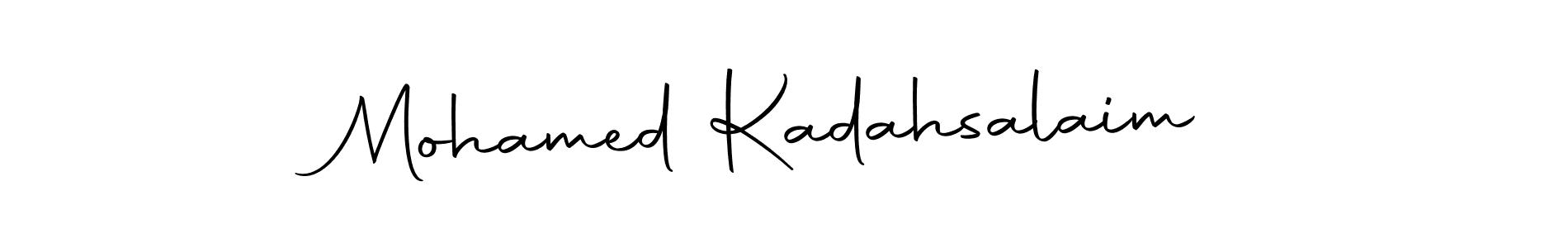 The best way (Autography-DOLnW) to make a short signature is to pick only two or three words in your name. The name Mohamed Kadahsalaim include a total of six letters. For converting this name. Mohamed Kadahsalaim signature style 10 images and pictures png