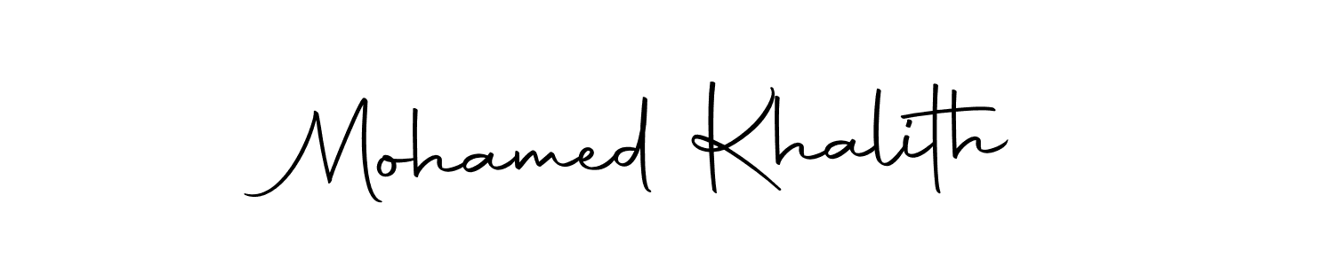 Also we have Mohamed Khalith name is the best signature style. Create professional handwritten signature collection using Autography-DOLnW autograph style. Mohamed Khalith signature style 10 images and pictures png