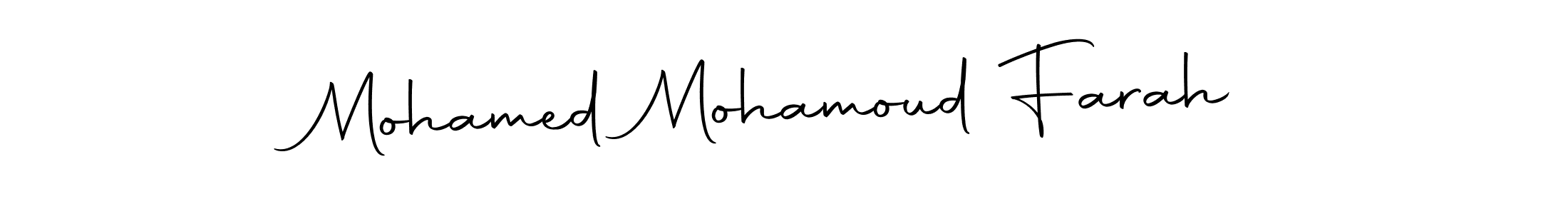 Make a beautiful signature design for name Mohamed Mohamoud Farah. Use this online signature maker to create a handwritten signature for free. Mohamed Mohamoud Farah signature style 10 images and pictures png