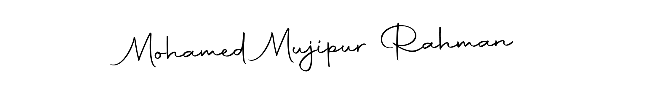 Design your own signature with our free online signature maker. With this signature software, you can create a handwritten (Autography-DOLnW) signature for name Mohamed Mujipur Rahman. Mohamed Mujipur Rahman signature style 10 images and pictures png